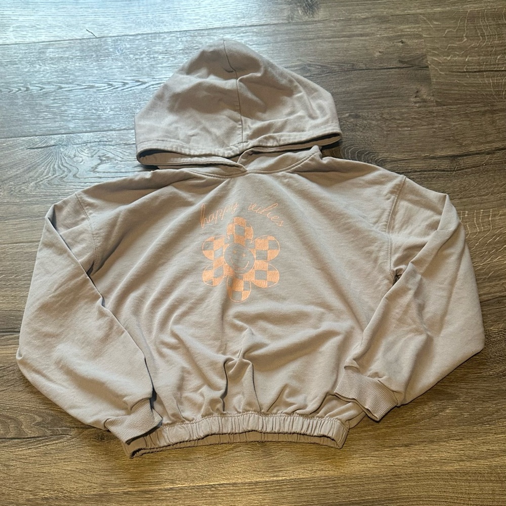 Rylee + Cru Girls 10/12 Hooded Sweatshirt Good Vibes